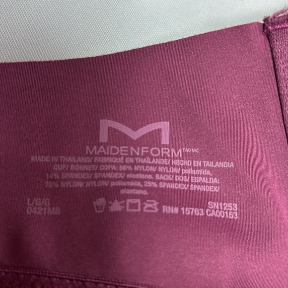 2/$30 Maidenform Women's Comfort Crush Lace Trimmed Wireless Size L - Picture 9 of 12